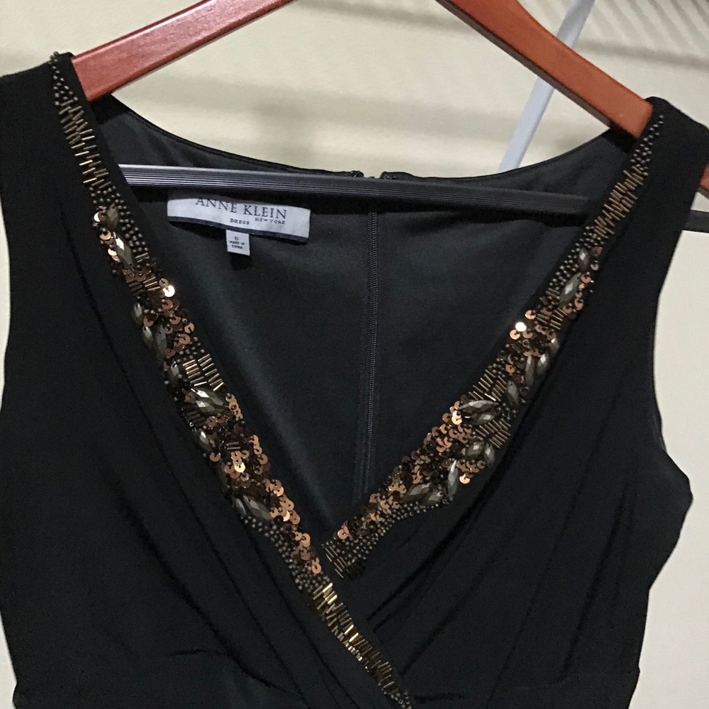 Black with bronze accents